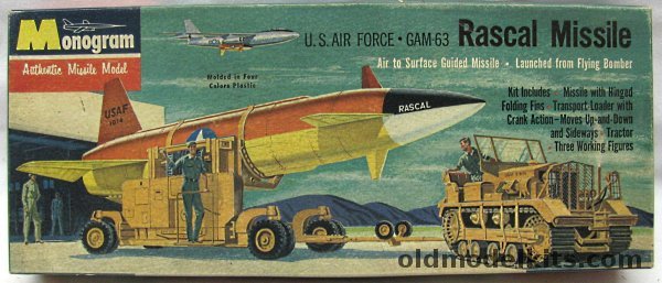 Monogram 1/48 GAM-63 Rascal Missile with Transporter/Loader and Tractor, PD42 plastic model kit